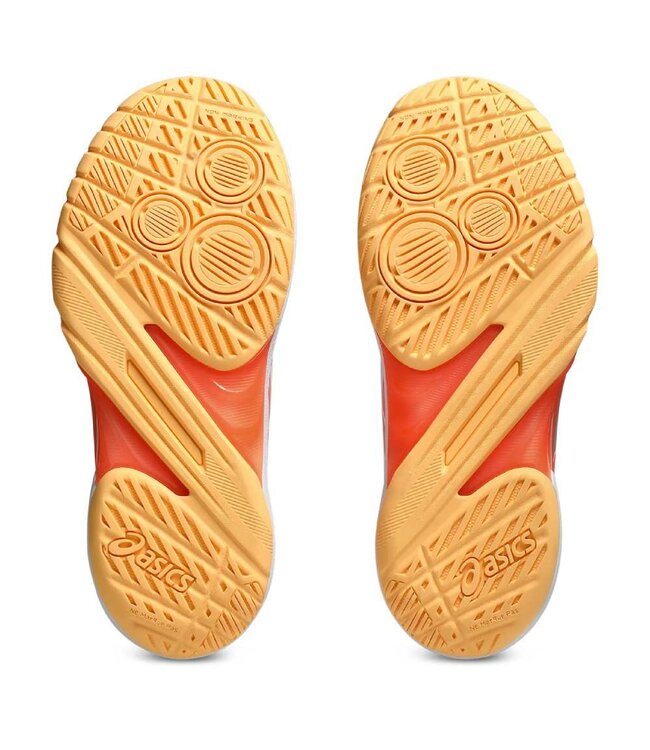 Asics Powerbreak FF Women's Indoor Shoe - White/Vivid Coral