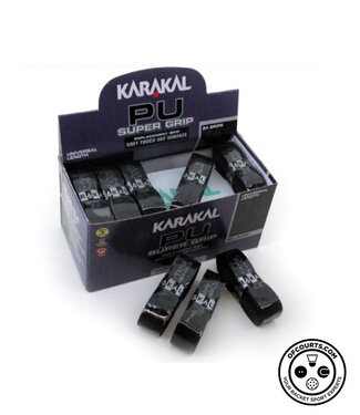 Karakal Karakal PU Super Grip Replacement Grip - Black - Box of 24
