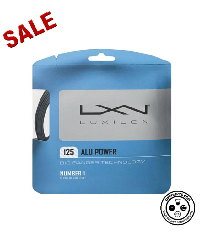 Luxilon ALU Power 125 Tennis String (Silver)