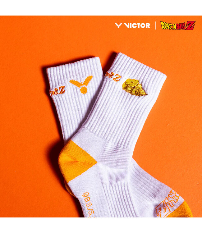 Victor Dragon Ball Z Men's Crew Socks SK508DBZ-A-L - White