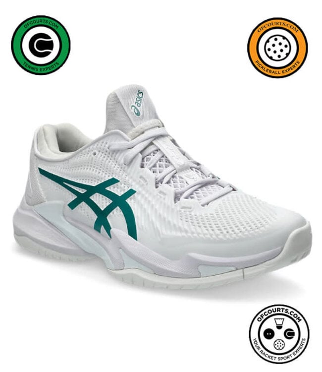 Asics Court FF 3 Novak Men's Tennis Shoe - White/Pitch Green