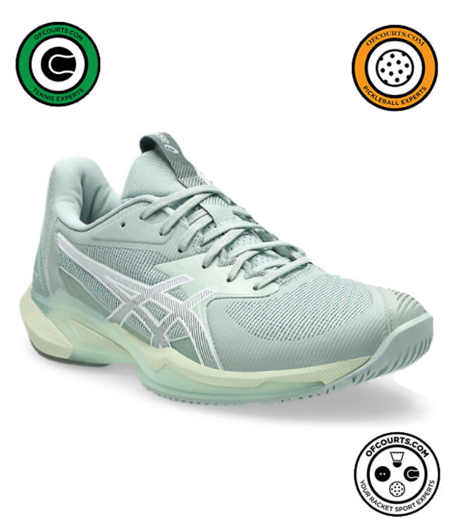 Asics Solution Speed FF 3 Women's Tennis Shoe - Lichen Rock/White