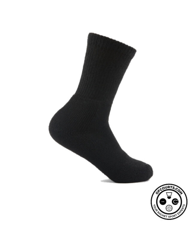 Thorlo Maximum Cushion Crew Tennis Socks TX0000 - Black