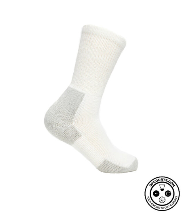 Thorlo Maximum Cushion Crew Running Socks XJ0000 - White/Platinum