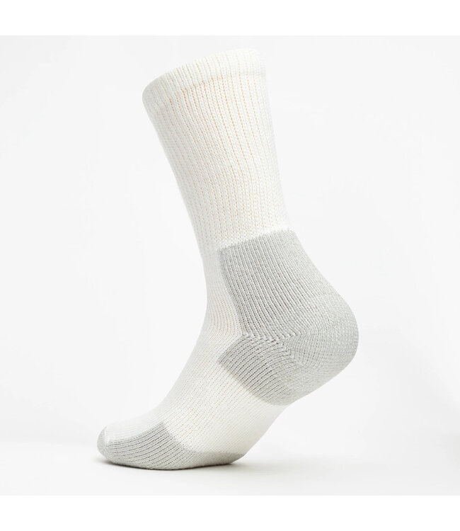 Thorlo Maximum Cushion Crew Running Socks XJ0000 - White/Platinum