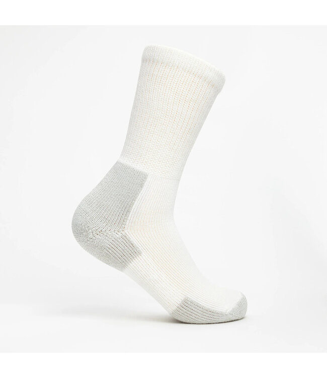 Thorlo Maximum Cushion Crew Running Socks XJ0000 - White/Platinum