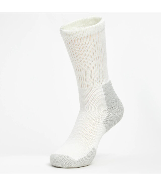 Thorlo Maximum Cushion Crew Running Socks XJ0000 - White/Platinum