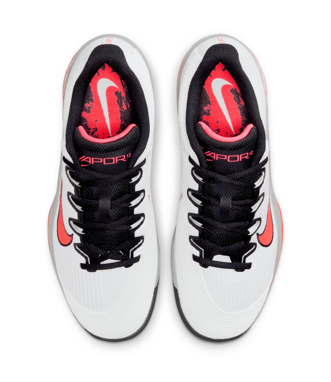 NIke Air Zoom Vapor 12 Men's Shoe Premium - White/Hot Lava
