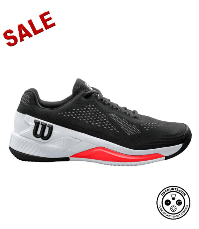 Wilson Rush Pro 4.0 Men's Tennis Shoe - Black/White/Red @ Lowest Price