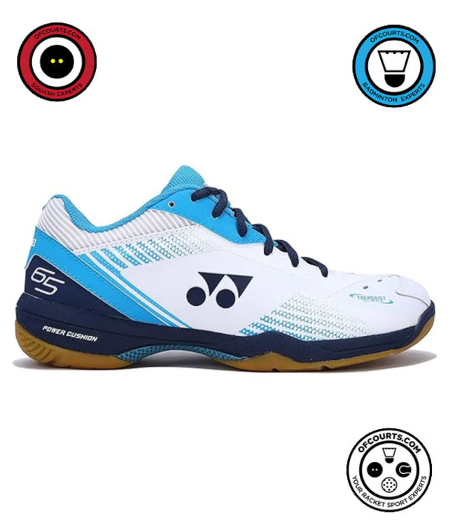 Yonex Power Cushion 65 Z3 Men's Indoor Shoe - White/Blue Ocean