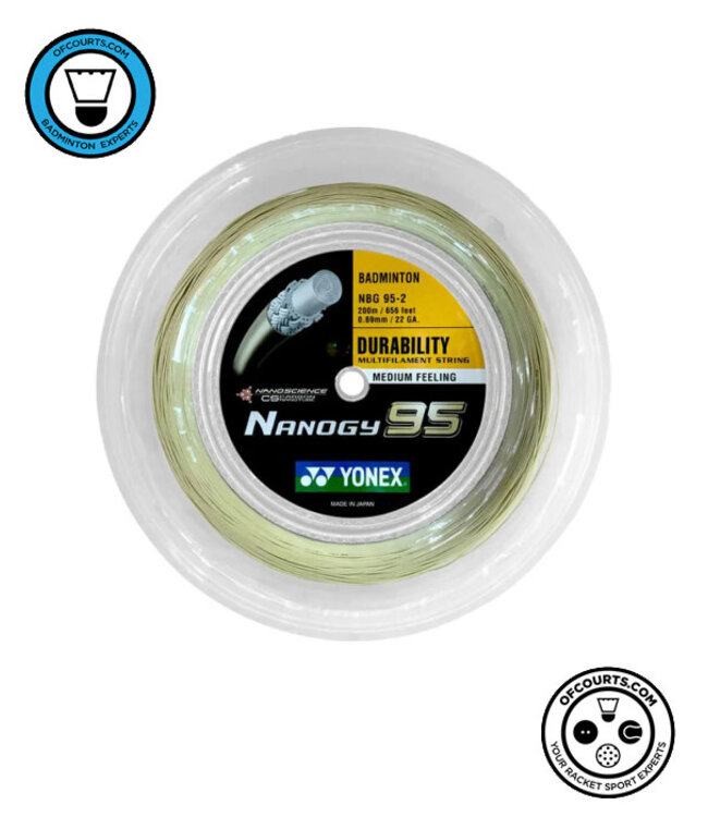 Yonex Nanogy 95 Badminton String Reel - Cosmic Gold