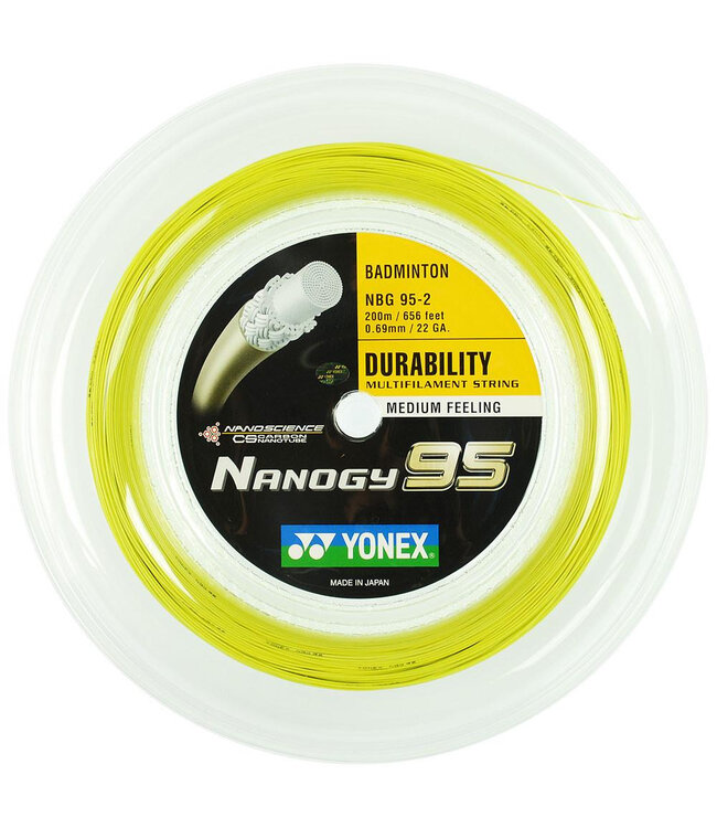Yonex Nanogy 95 Badminton String Reel - Flash Yellow