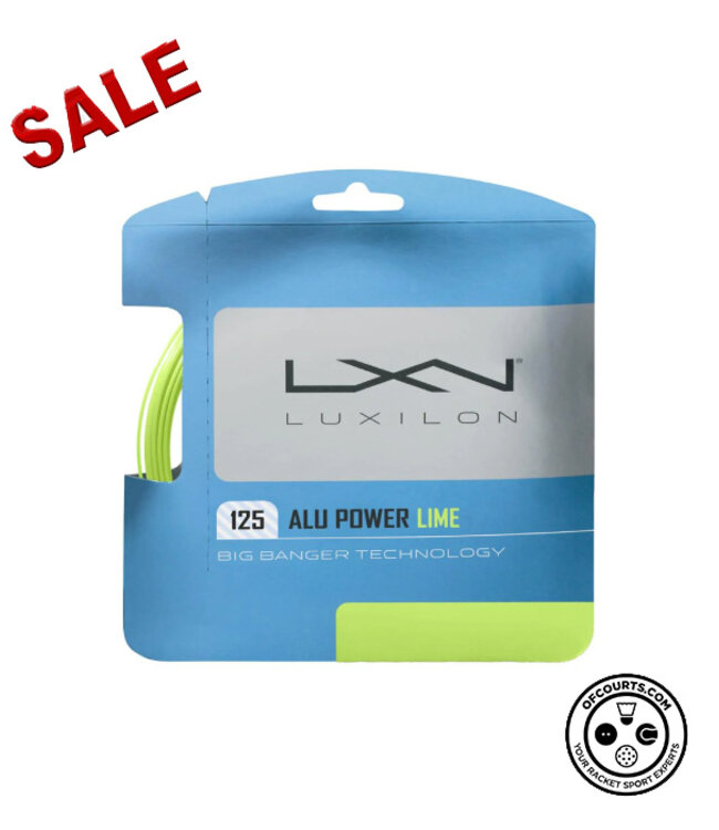 Luxilon ALU Power 125 Tennis String - Lime @ Lowest Price