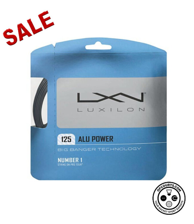 Luxilon ALU Power 125 Tennis String (Silver) @ Lowest Price