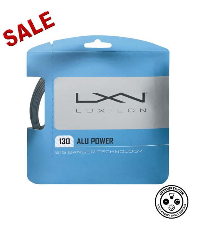 Luxilon ALU Power 130 Tennis String (Silver) @ Lowest Price
