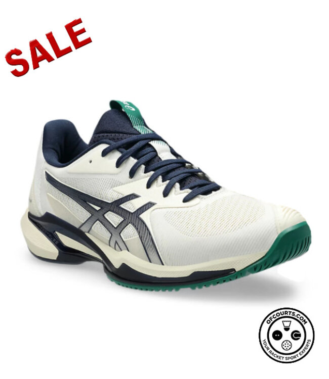 Asics Solution Speed FF 3 Men's Tennis Shoe - Cream/Midnight