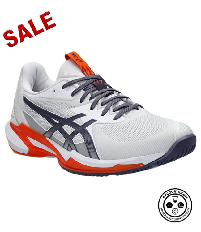 Asics Solution Speed FF 3 Men's Tennis Shoe - White/Greyish Purple