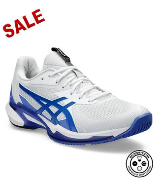 Asics Solution Speed FF 3 Men's Tennis Shoe - White/ Tuna Blue