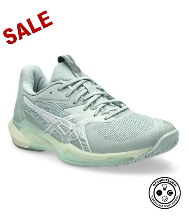 Asics Solution Speed FF 3 Women's Tennis Shoe - Lichen Rock/White