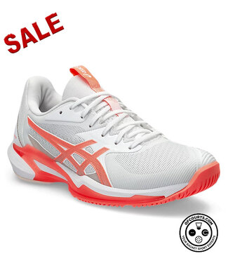 Asics Solution Speed FF 3 Women's Shoe - White/Sun Coral