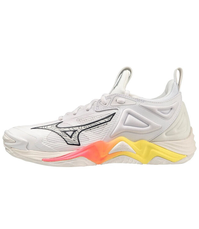 Mizuno Wave Momentum 3 Women's Shoe - Snow White/ High Vis Pink