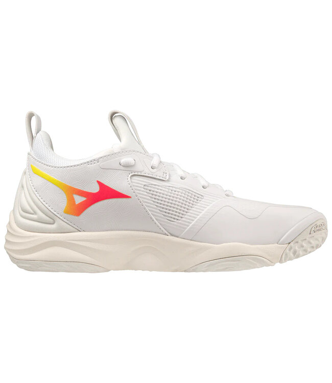 Mizuno Wave Momentum 3 Women's Shoe - Snow White/ High Vis Pink