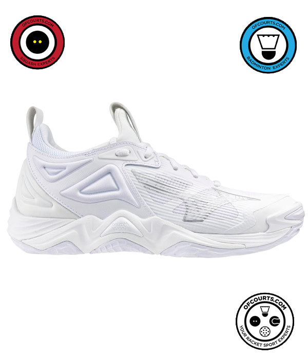 Mizuno Wave Momentum 3 Women's Shoe - White/Silver - Of Courts