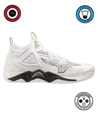 Mizuno Wave Momentum 3 Mid Unisex - White/Black