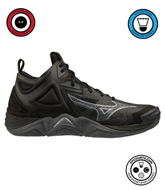 Mizuno Wave Momentum 3 Mid Unisex - Black/Grey