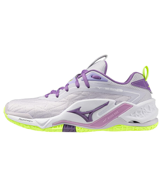 Mizuno Wave Stealth Neo 2 Unisex Shoe - White/Lavender