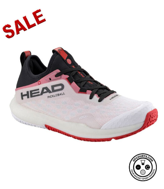 Head Motion Pro Men's Pickleball Shoe - White/Red @ Lowest Price