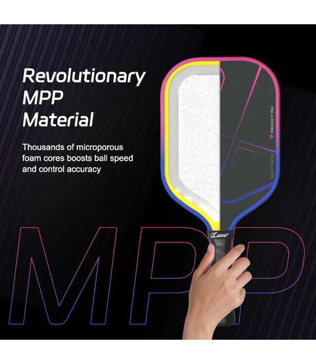 Luzz Pro 4 Inferno Pickleball Paddle - Pink