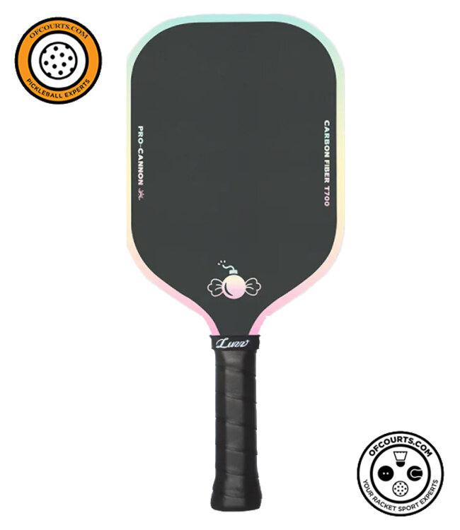 Luzzpickleball Candy Cannon Paddle T700 Carbon Friction Surface - Thermoformed