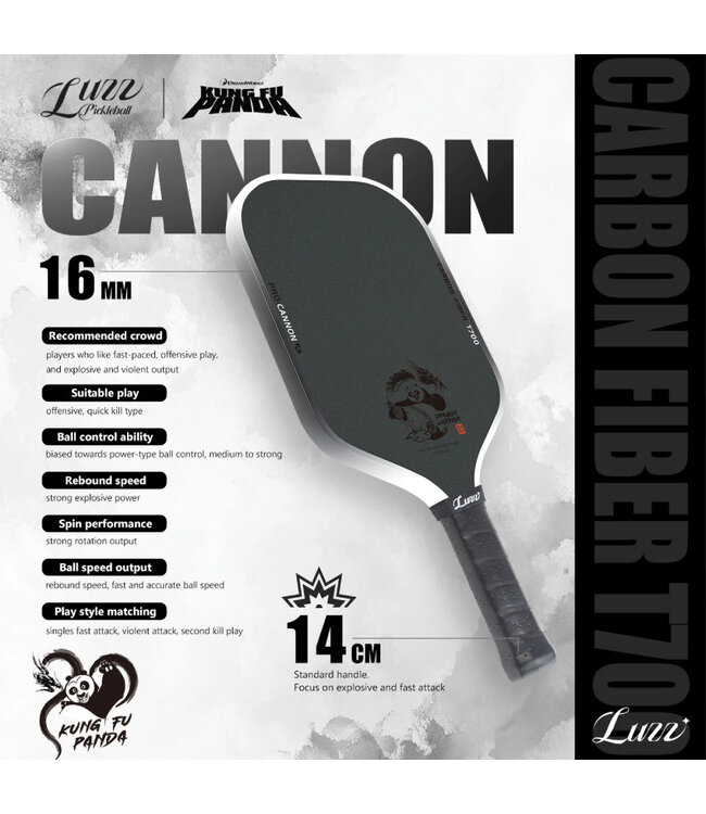 Luzz Kung Fu Panda Cannon Pickleball Paddle