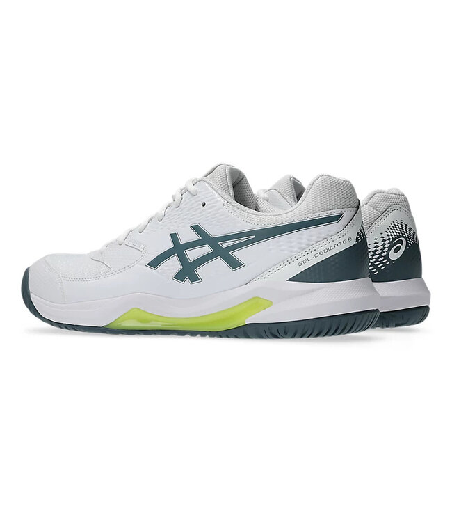 Asics Gel-Dedicate 8 Wide Men's Shoe - White/Ironclad