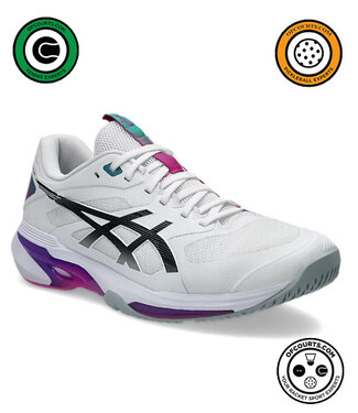 Asics Solution Speed FF 4 Men's Tennis Shoe - White/Digital Sakura