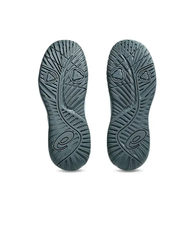 Asics Gel Resolution X GS Tennis Shoe - Grey Blue/Pistachio