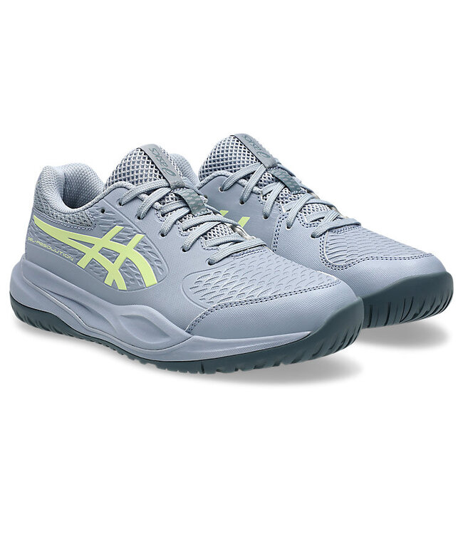 Asics Gel Resolution X GS Tennis Shoe - Grey Blue/Pistachio