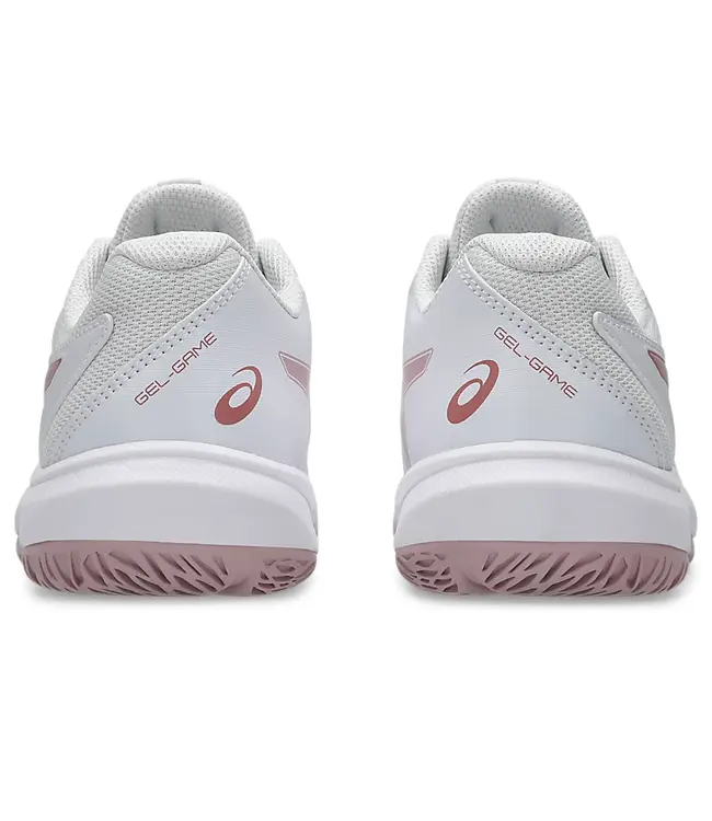 Asics Gel Game GS Junior Tennis Shoe - White/Morganite