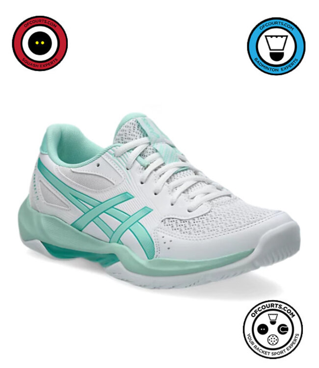 Asics Gel Rocket 12 Women's Indoor Shoe - White/Fresh Ice