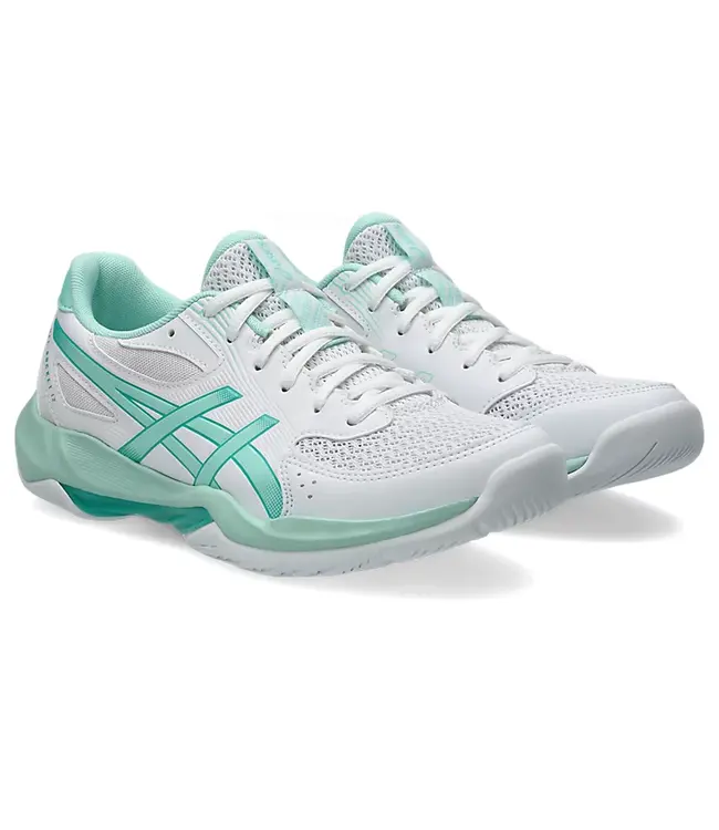 Asics Gel Rocket 12 Women's Indoor Shoe - White/Fresh Ice
