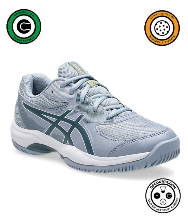 Asics Gel Game GS Junior Tennis Shoe - Grey Blue/Ironclad