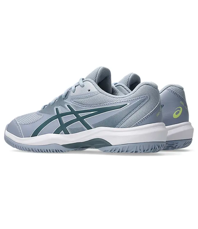 Asics Gel Game GS Junior Tennis Shoe - Grey Blue/Ironclad