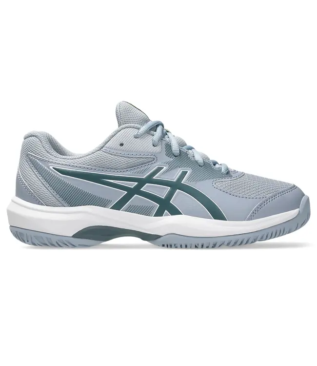 Asics Gel Game GS Junior Tennis Shoe - Grey Blue/Ironclad