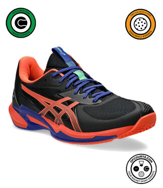 Asics Solution Speed FF 3 Padel Men's Shoe - Black/Vivid Coral