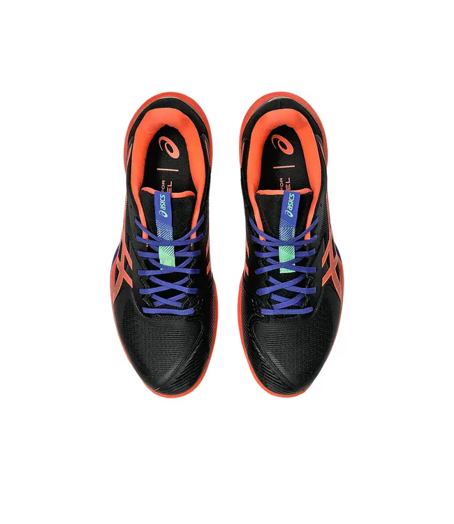 Asics Solution Speed FF 3 Padel Men's Shoe - Black/Vivid Coral
