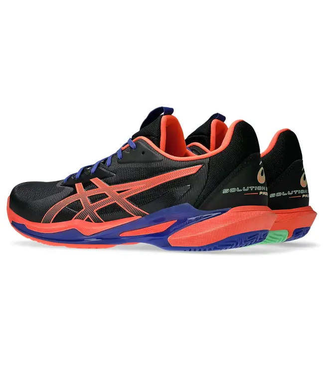 Asics Solution Speed FF 3 Padel Men's Shoe - Black/Vivid Coral