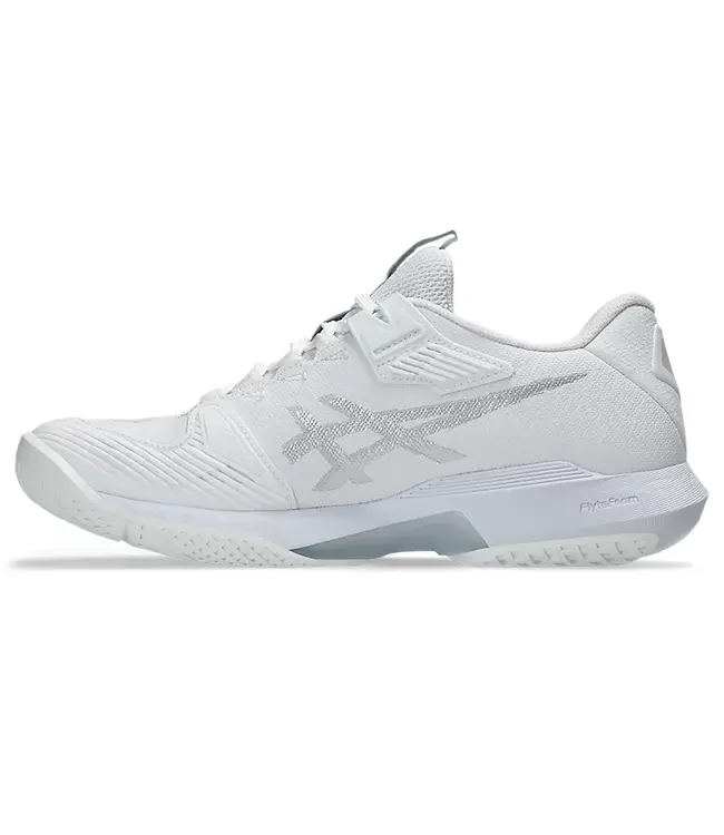 Asics Solution Speed FF 4 Women's Tennis Shoe - White/Pure Silver