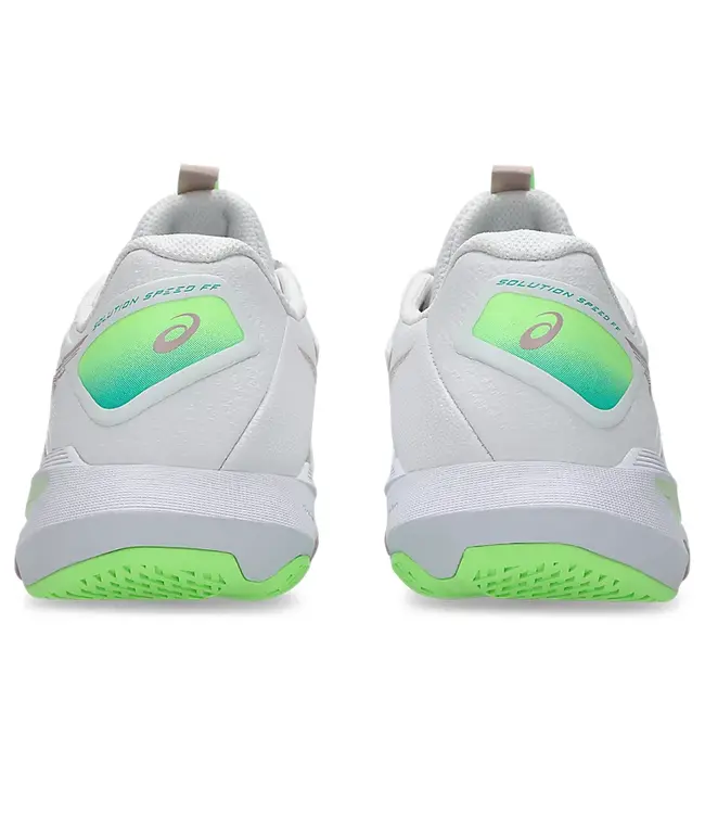 Asics Solution Speed FF 4 Women's Tennis Shoe - White/Morganite