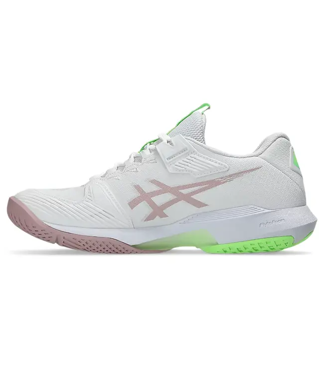 Asics Solution Speed FF 4 Women's Tennis Shoe - White/Morganite